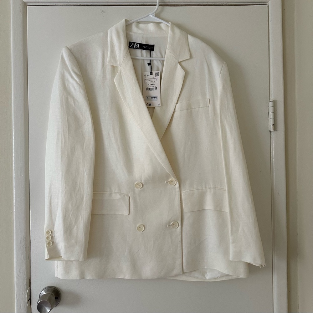NWT Zara Off-White Blazer
